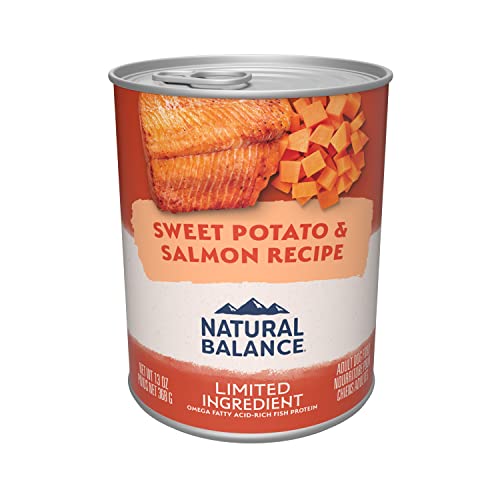 Natural Balance Limited Ingredient Adult Grain-Free Wet Canned Dog Food, Sweet Potato & Salmon Recipe, 13 Ounce (Pack of 12) Natural Balance Limited Ingredient Adult Grain-Free Wet Canned Dog Food, Sweet Potato & Salmon Recipe, 13 Ounce (Pack of 12)